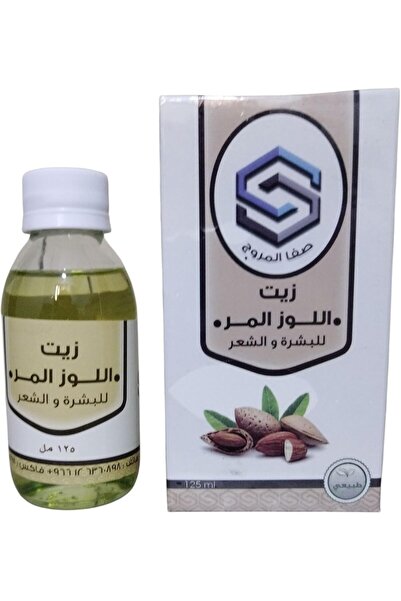 suitable زيت اللوز المر الطبيعي من صفا المروة للبشرة والشعر، 125 مل
