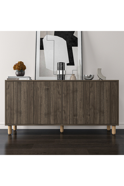 MERT SERT MOBİLYA Livia Konsol, Çok Amaçlı Dolap, Kitaplık, Dosyalık 150 cm