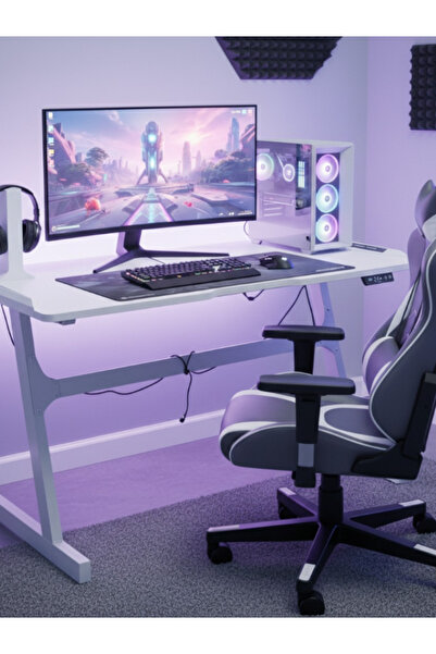 BEC5 Modern LED Gaming Desk - 120x60 cm