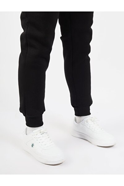 NEW YEAR FİT Plain Hooded Three Thread Sh Fleece-Lined Men's Tracksuit Set