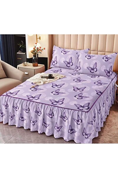 Happy Home Finet ruffled bed sheet, 160x200cm + 2 pillowcases 50x70cm
