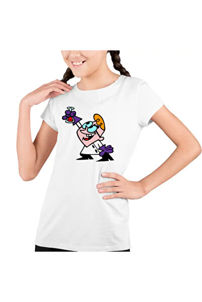 OEM Tricou Copii Fete Laborator Dexter Evrika Formula Chimie