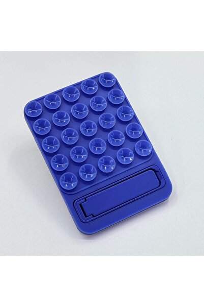 EDELFU Yapışkanlı ve Metal Standlı Silikon Vantuzlu Telefon Tutucu – Güçlü Tu...