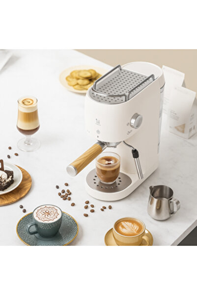 Denx 2-in-1 Coffee & Steam Espresso Machine, 20 Bar, 1L, Stainless Steel, 1400W