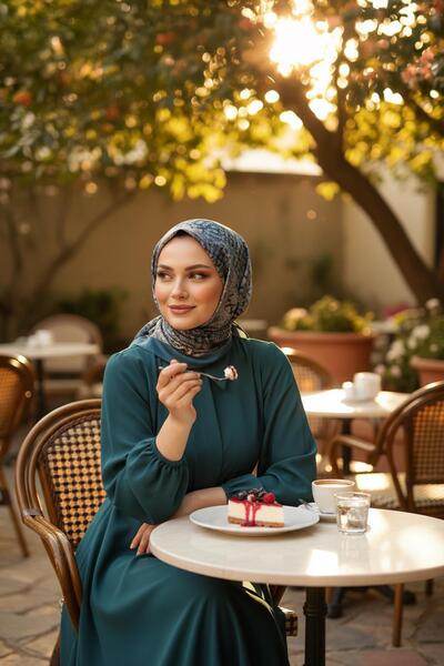 AFVENTE Γκρι βαμβακερό κασκόλ με σχέδιο ονείρου