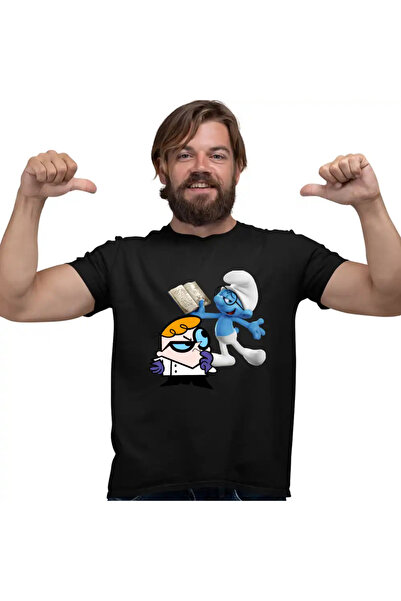 OEM Tricou Barbati Laborator Dexter Strumful Istet Scoala Carte