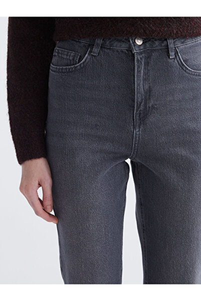 LC Waikiki Gray Mom Fit Women's Jean Pants