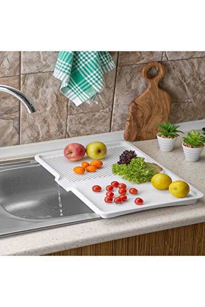 OEM Sink drainer for sink, 45 x 31 x 3 cm, plastic, White