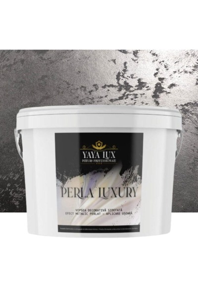 YaYa Color Luxury Decorative Paint, Perla Luxury with Pearl Flakes, Black, 2 ...