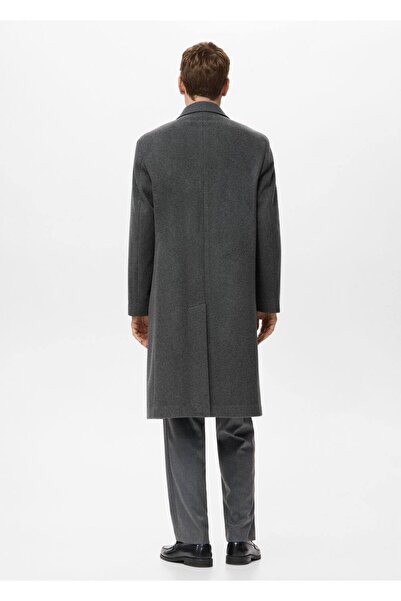 MANGO Man Uzun yün kaban