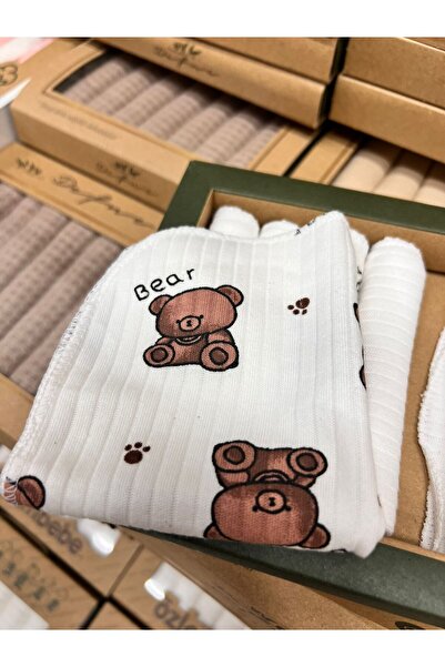 yukobaby bebeğiniz için en doğalı Bebek Naturel Cute Bear Special Series 7-Pack 100% Cotton Boxed Mouth Wipes