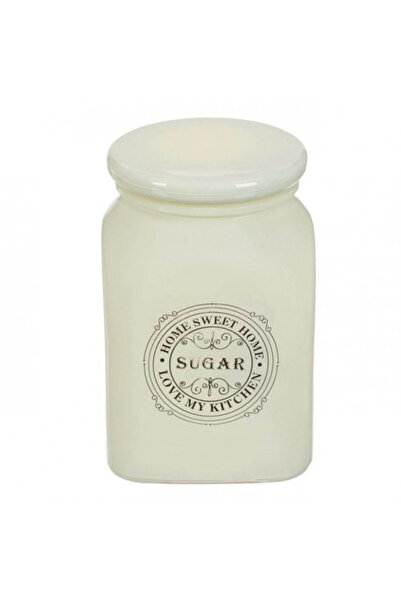 OEM Glass sugar container, 900 ml capacity, Home Sweet Home