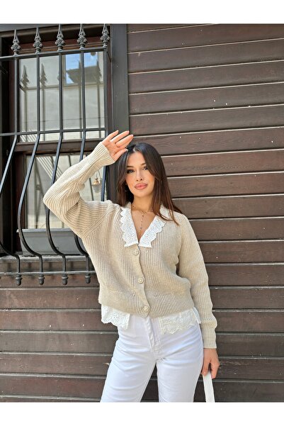 ikomteks Brodeli V-Neck Cardigan