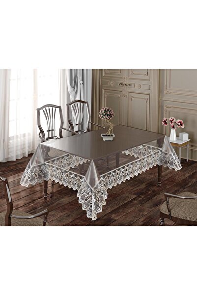 Cömert's Ahu PVC Su Geçirmez Şeffaf Masa Örtüsü 160 x 220