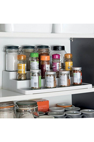 OEM Spice rack, 3 tiers, 36.5 x 24 x 8.5 cm, plastic, White