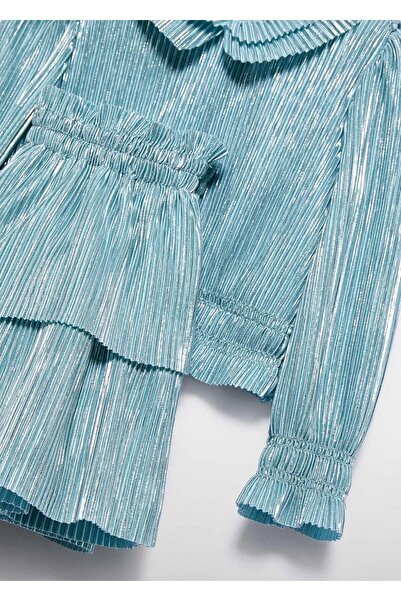 Abel & Lula Mayoral Abel&Lula Baby Girl Pleated Skirt Set Green