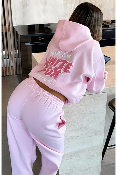 Flaubert سويت شيرت نسائي مطبوع 3 خيوط مقاس كبير 4444