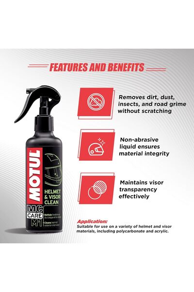 Motul 102992 M1 Helmet and Visor Cleaner (250 ml)