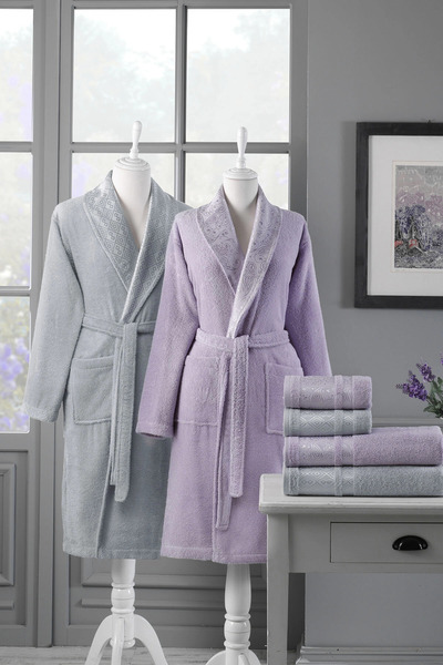 Özdilek Dori Family Bathrobe Set 6 Pieces