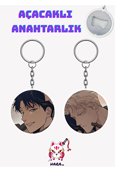 Hara Company Codename Anastasia Taekjoo Kwon and Zhenya Anime Keychain Opener Set (2-Piece) V1