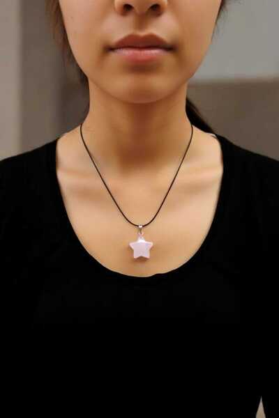 henahera accessory Kadın Kuars Taşlı Choker Kolye Ayarlanabilir