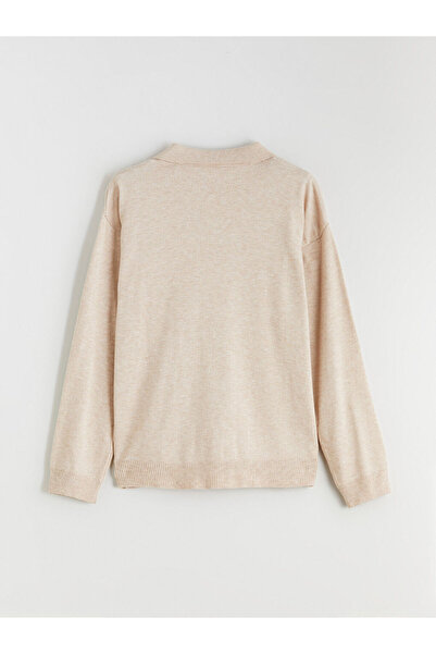 LC Waikiki Polo Yaka Kız Çocuk Triko Kazak ve Tayt