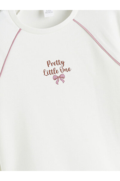 LC Waikiki Bisiklet Yaka Kız Çocuk Sweatshirt ve Eşofman Altı