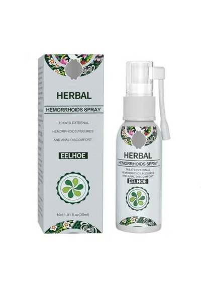 EELHOE Natural Herbal Hemorrhoid Relief Spray - Fast-Acting, 100% Herbal Extracts