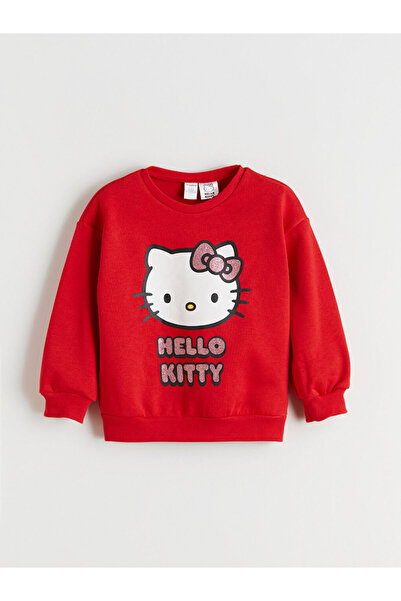 LC Waikiki Hello Kitty Printed Girls' Thick Sweatshirt