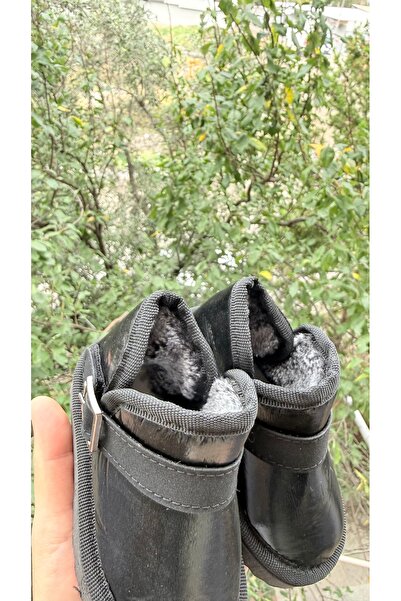 ÖZDE shoes Kışlık içi kürklü suya dayanıklı paraşüt kumaş ultra rahat cırtlı tokalı çocuk botu