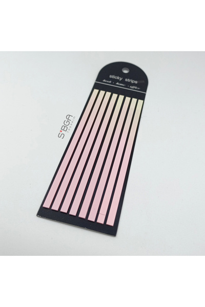 sibga tasarım Premium Marbled Colored Long Strip Transparent Post-It Note Post-It Note Post It. Bookmark 160 Sheets