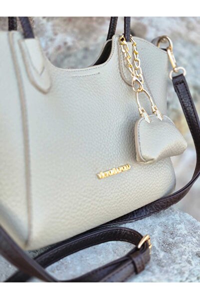 VİCTORİA POLO Victoria & Polo Women's Hand and Shoulder Bag with Mini Wallet Detail