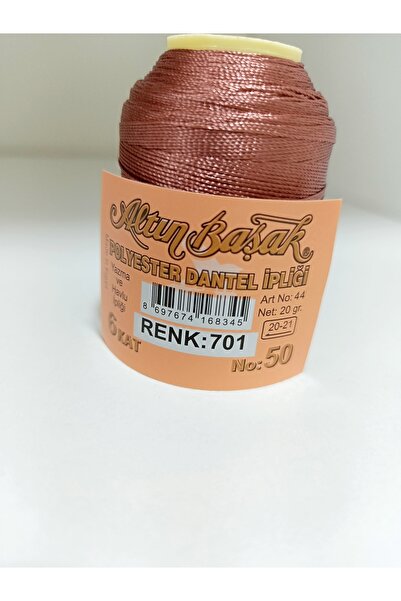 Altınbaşak خيط بوليستر وأسلاك دانتيل 20 جرام رقم: 50 6 طبقات