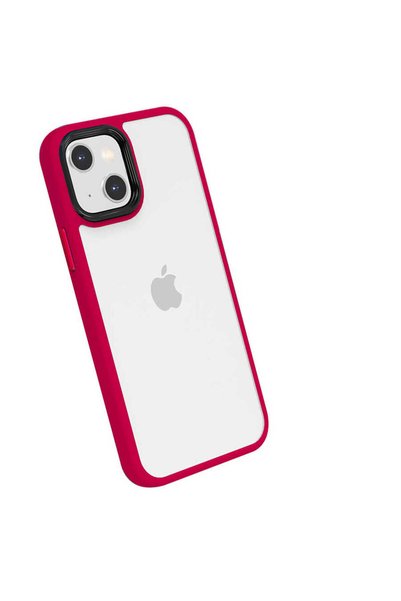 Generic Brand حافظة متوافقة مع هاتف iPhone 13 من MYST Cann - أحمر
