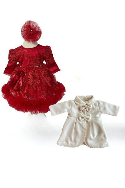 Botez Rochita fetita - Elsa rosu cu palton