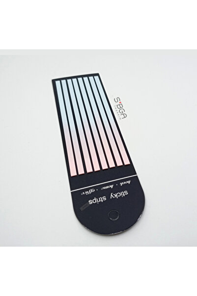 sibga tasarım Premium Marbled Colored Long Strip Transparent Post-It Note Post-It Note Post It. Bookmark 160 Sheets