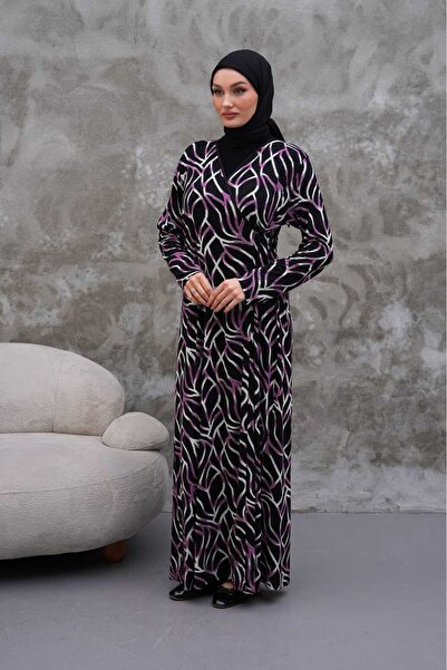 SALAT HEDİYELİK Yandan bağlamalı namaz elbisesi özel kumaş.