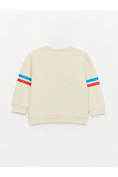 LC Waikiki Lcw Baby Gray Crew Neck Paw Patrol Printed Baby Boy Sweatshirt