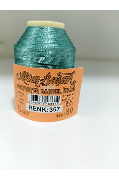 Altınbaşak خيط بوليستر وأسلاك دانتيل 20 جرام رقم: 50 6 طبقات