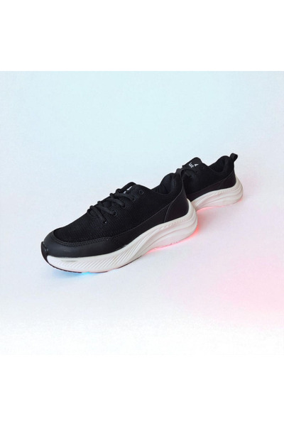 LETOON MADENO SİYAH BEYAZ HAFİF RAHAT SPOR AYAKKABI