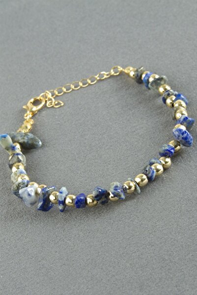 CT STONES سوار من حجر اللازورد الطبيعي المكسور من بوجز