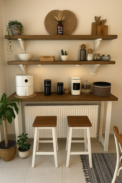 MODERN LİFEE 2 TABURE + 2 RAF + 60x120 BAR MASASI ÖZEL TASARIM TAKIM