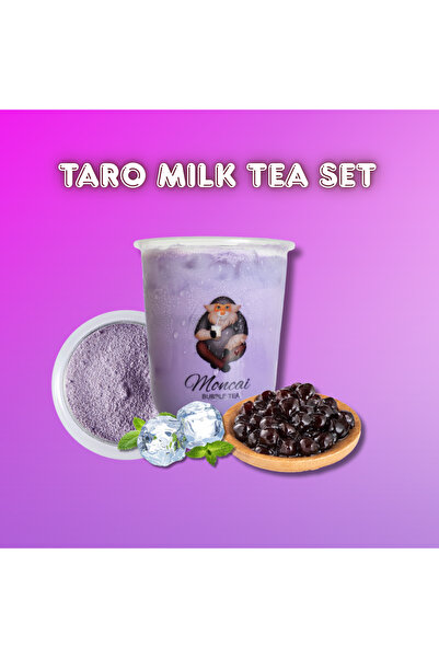 Moncai Bubble Tea TARO MILK TEA SET