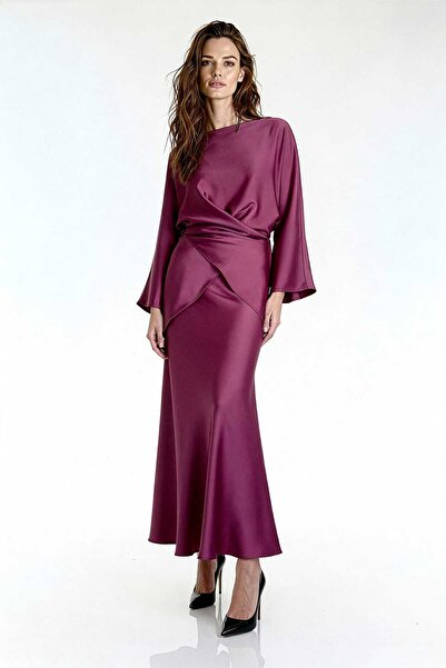 UTOPIAN Yarasa Kol Asimetrik Bluz