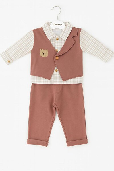 DÜŞ GİYİM Men's Shirt and Shorts 2-Piece Set