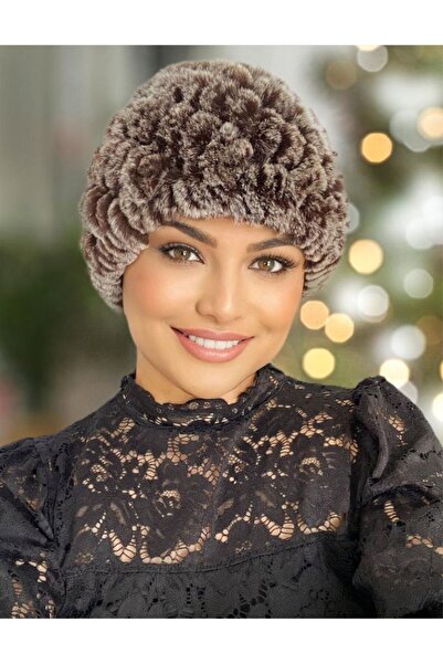 Confortino Elegant and warm ALISE fur hats - universal size, lined inside