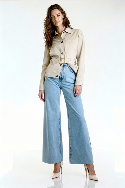 UTOPIAN Düğme Detaylı Kemerli Ceket