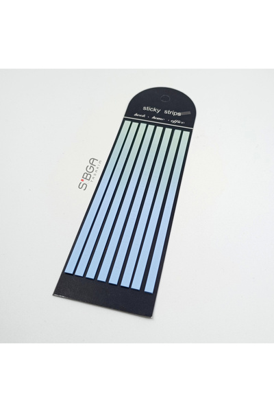 sibga tasarım Premium Marbled Colored Long Strip Transparent Post-It Note Post-It Note Post It. Bookmark 160 Sheets