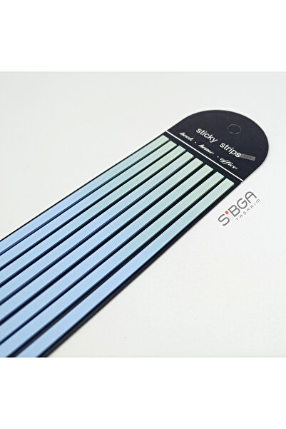 sibga tasarım Premium Marbled Colored Long Strip Transparent Post-It Note Post-It Note Post It. Bookmark 160 Sheets