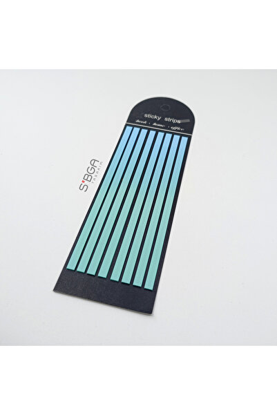 sibga tasarım Premium Marbled Colored Long Strip Transparent Post-It Note Post-It Note Post It. Bookmark 160 Sheets